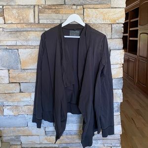 All saints dark gray sweater cardigan